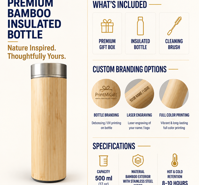 Bamboo Insulated Bottles: The Eco-Friendly Hydration Choice for Everyday Use