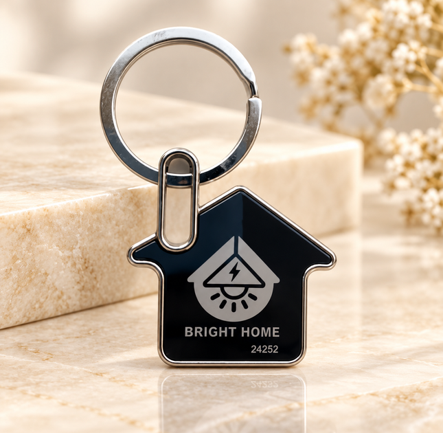 Premium Metal Stylus Home Keychain